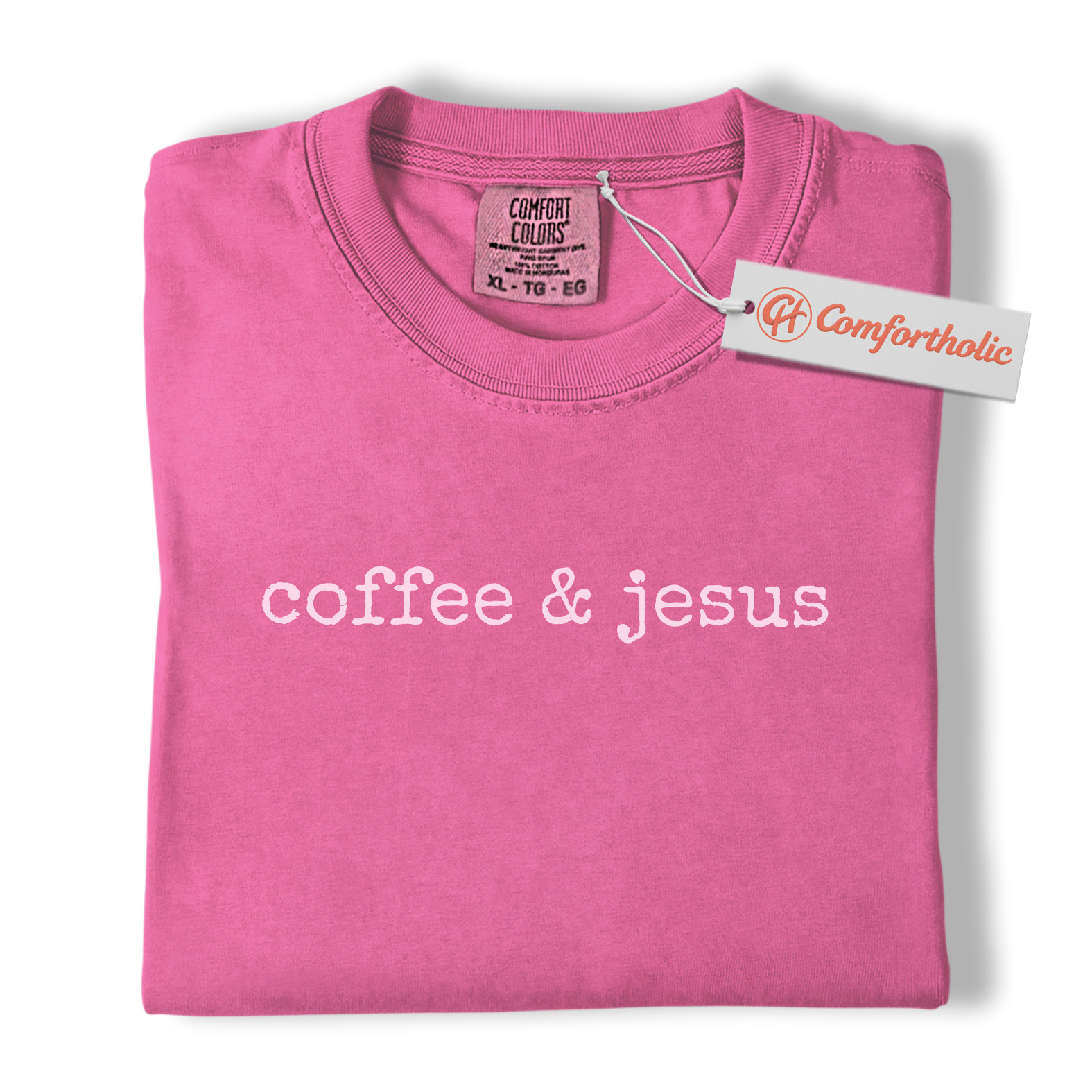 Coffee and Jesus Shirt, Christian Faith T-Shirt, Minimalist Religious Graphic Tee, Inspirational Morning Outfit Gift, Faith-Based Comfort Colors Shirt - Image 17