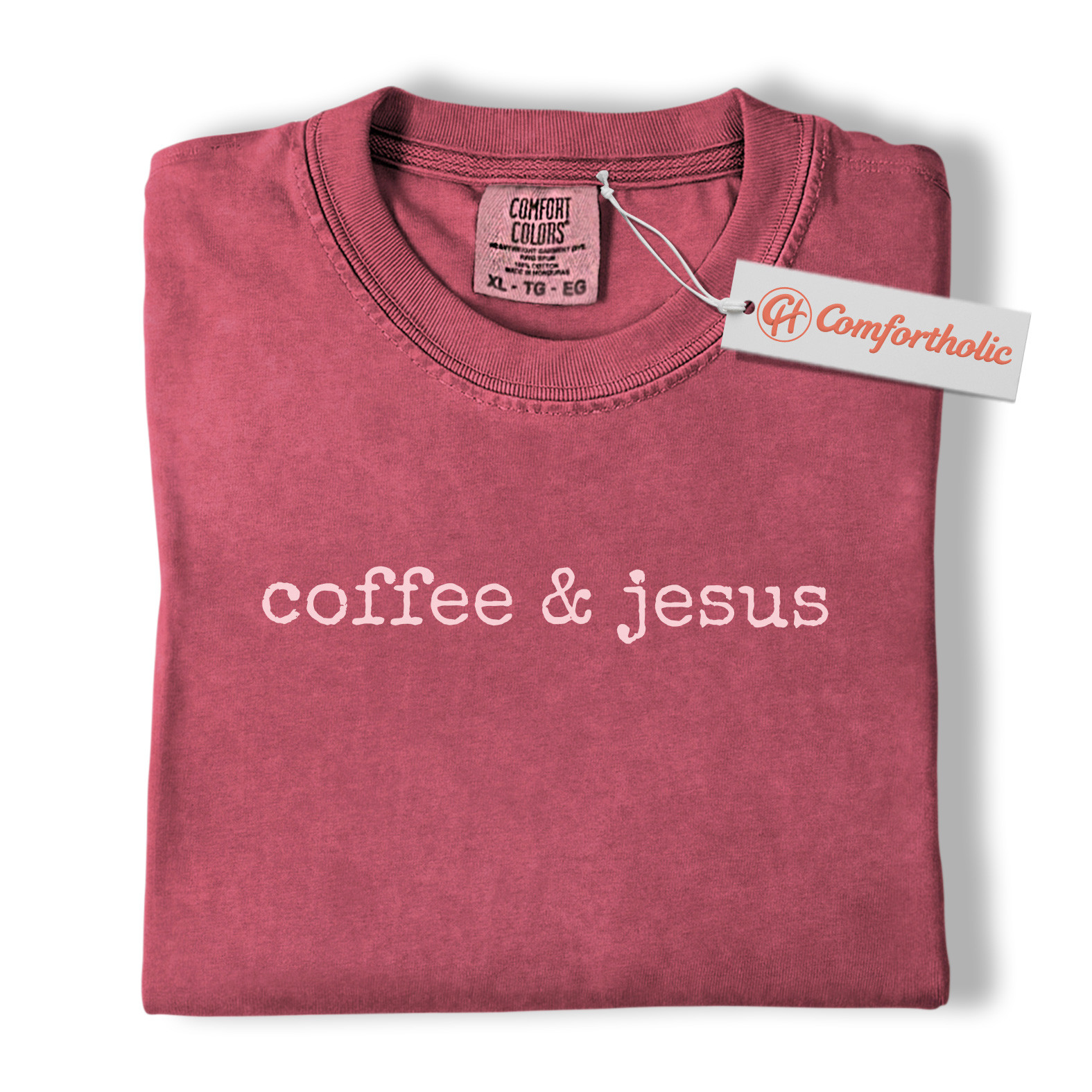 Coffee and Jesus Shirt, Christian Faith T-Shirt, Minimalist Religious Graphic Tee, Inspirational Morning Outfit Gift, Faith-Based Comfort Colors Shirt - Image 19