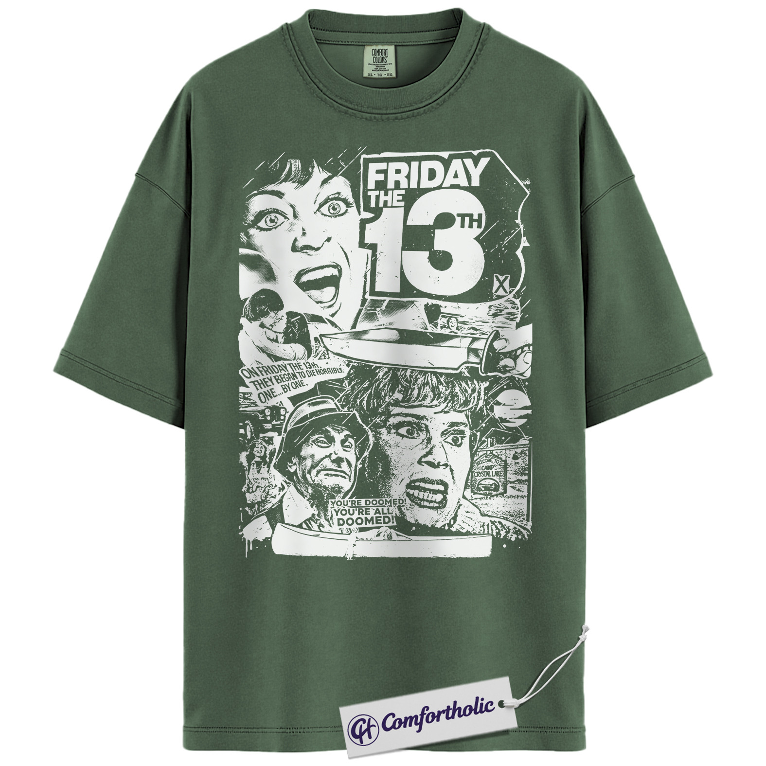 Friday the 13th Shirt, Horror Movie Graphic Tee, Halloween T-Shirt, Comfort Colors Shirt - Image 3