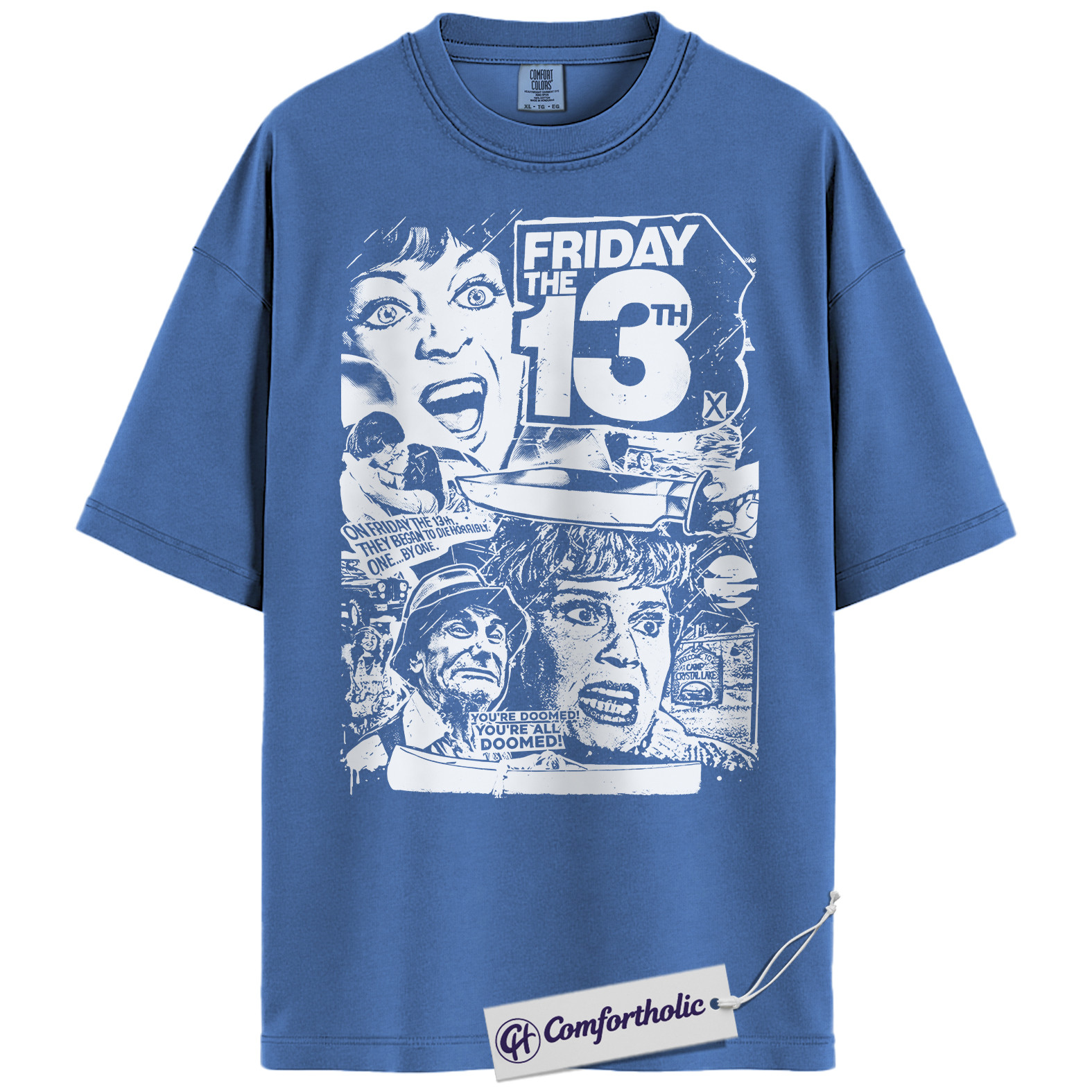 Friday the 13th Shirt, Horror Movie Graphic Tee, Halloween T-Shirt, Comfort Colors Shirt - Image 8