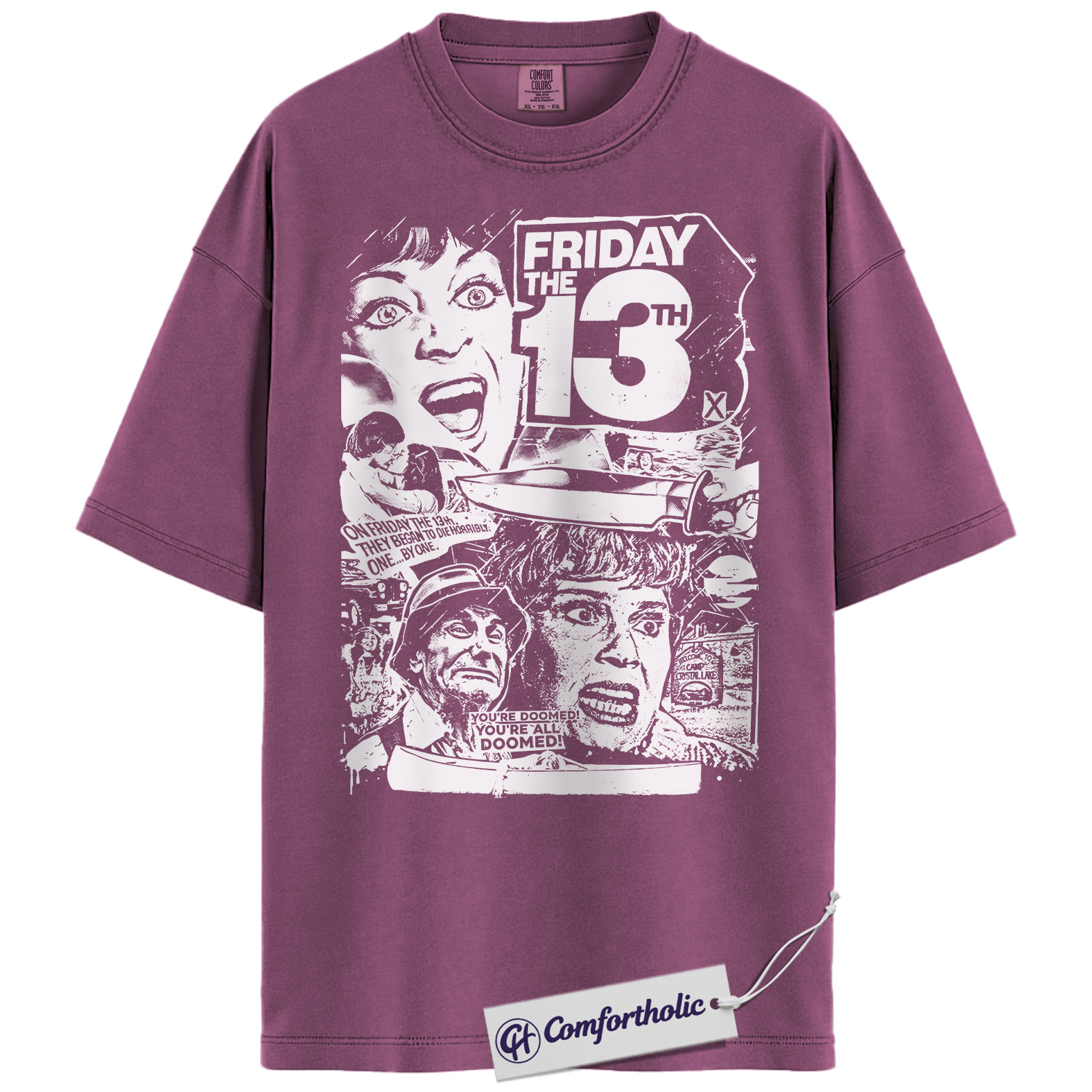 Friday the 13th Shirt, Horror Movie Graphic Tee, Halloween T-Shirt, Comfort Colors Shirt - Image 10