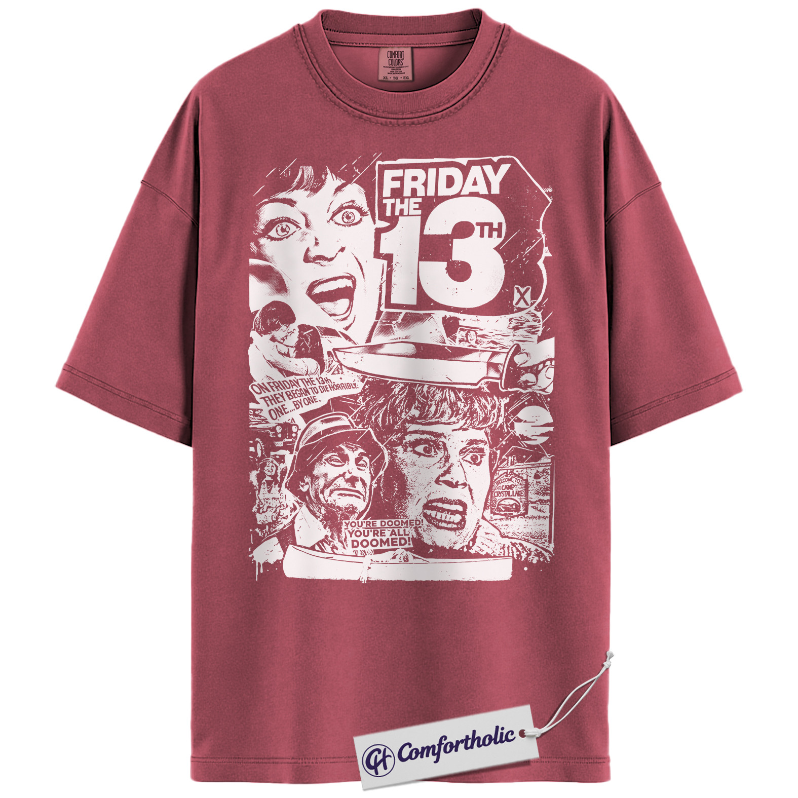 Friday the 13th Shirt, Horror Movie Graphic Tee, Halloween T-Shirt, Comfort Colors Shirt - Image 13