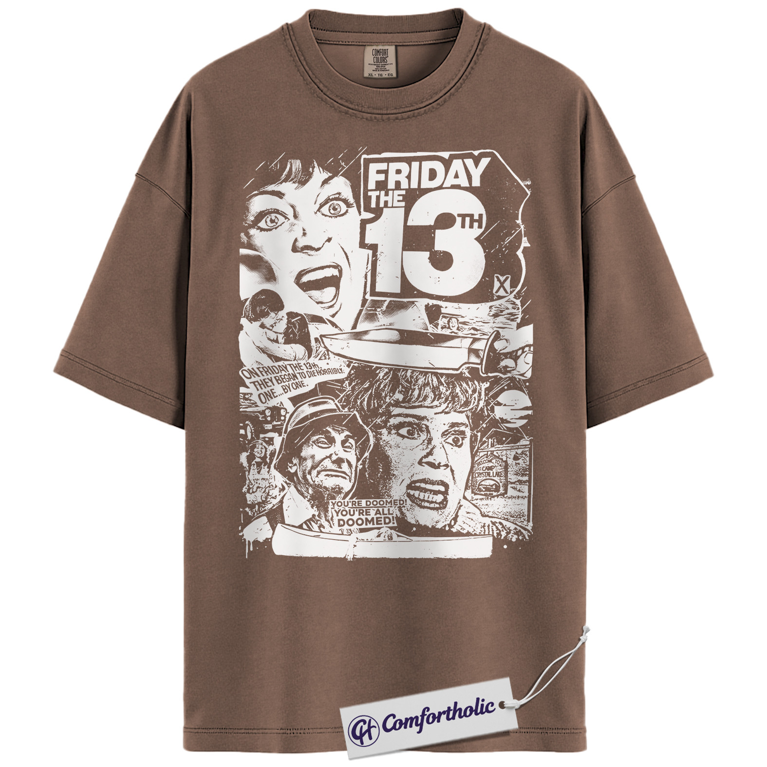 Friday the 13th Shirt, Horror Movie Graphic Tee, Halloween T-Shirt, Comfort Colors Shirt - Image 14