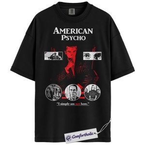 American Psycho Shirt, Horror Movie Graphic Tee, Halloween T-Shirt, Comfort Colors Shirt