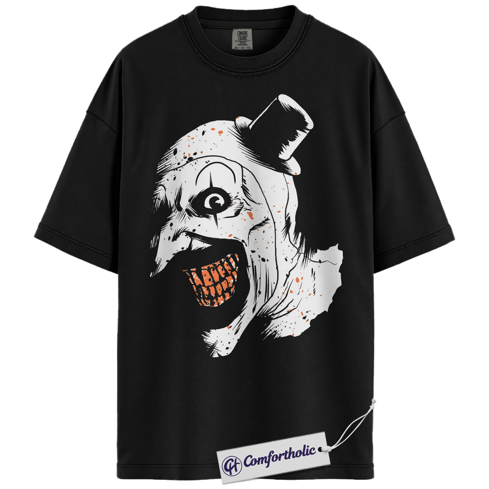 Art the Clown Shirt, Terrifier Shirt, Horror Movie Graphic Tee, Halloween T-Shirt, Comfort Colors Shirt