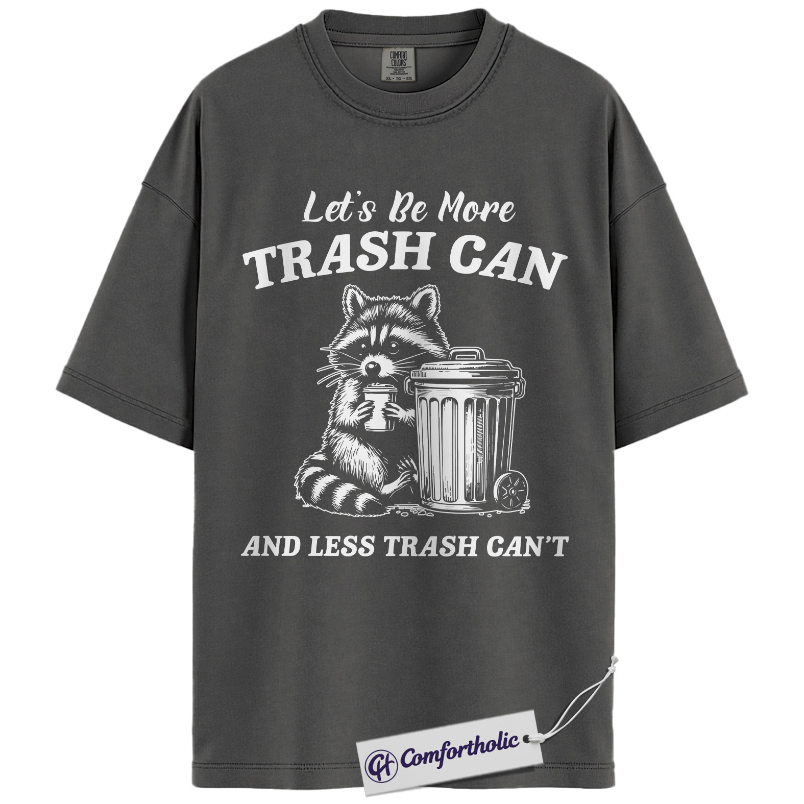 Funny Raccoon Shirt, Trash Panda T-Shirt, Cute Animal Pun Graphic Tee, Wildlife Humor Gift, Comfort Colors Shirt - Image 4