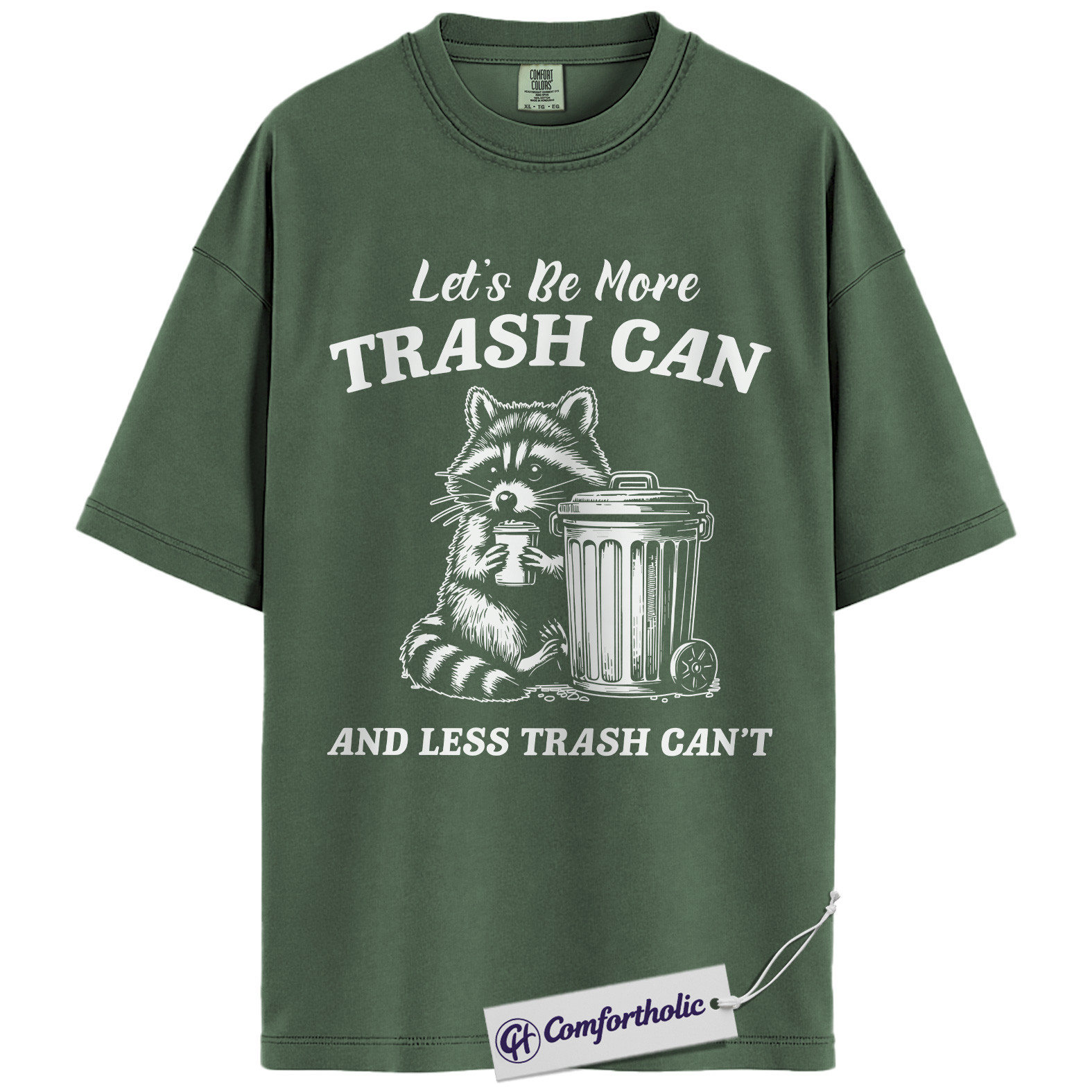 Funny Raccoon Shirt, Trash Panda T-Shirt, Cute Animal Pun Graphic Tee, Wildlife Humor Gift, Comfort Colors Shirt - Image 5