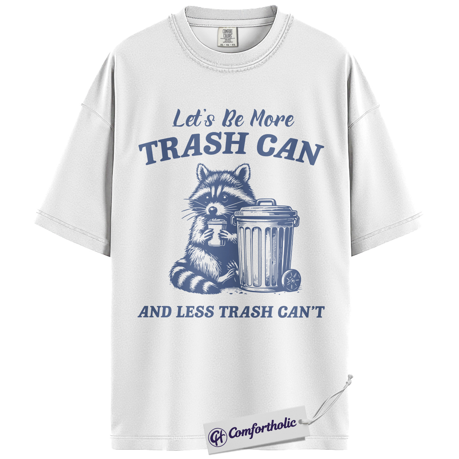 Funny Raccoon Shirt, Trash Panda T-Shirt, Cute Animal Pun Graphic Tee, Wildlife Humor Gift, Comfort Colors Shirt - Image 2