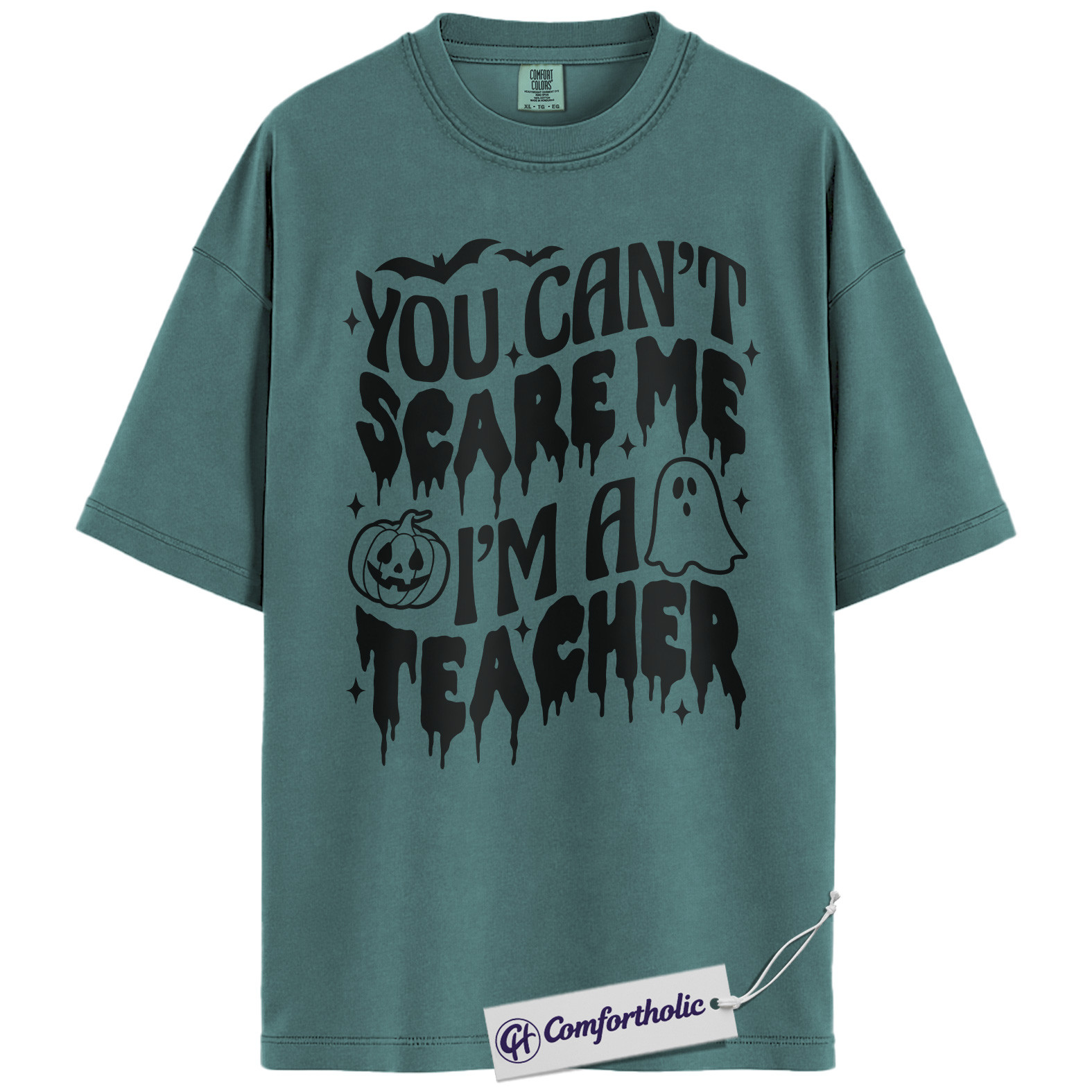 You Can’t Scare Me I’m a Teacher Shirt, Funny Teacher Halloween T-Shirt, Spooky Season Classroom Graphic Tee, Fall Teacher Gift, Comfort Colors Shirt - Image 11