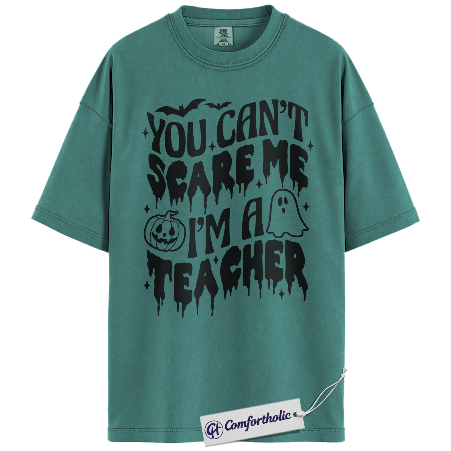 You Can’t Scare Me I’m a Teacher Shirt, Funny Teacher Halloween T-Shirt, Spooky Season Classroom Graphic Tee, Fall Teacher Gift, Comfort Colors Shirt - Image 13