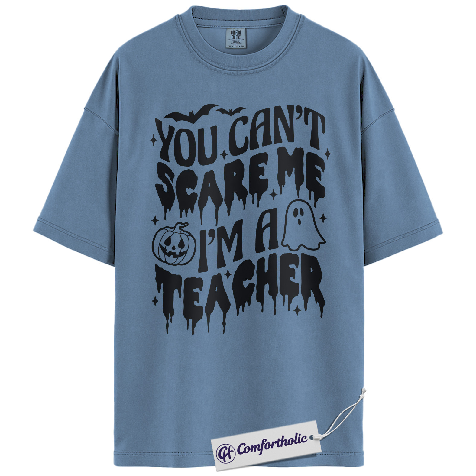 You Can’t Scare Me I’m a Teacher Shirt, Funny Teacher Halloween T-Shirt, Spooky Season Classroom Graphic Tee, Fall Teacher Gift, Comfort Colors Shirt - Image 17
