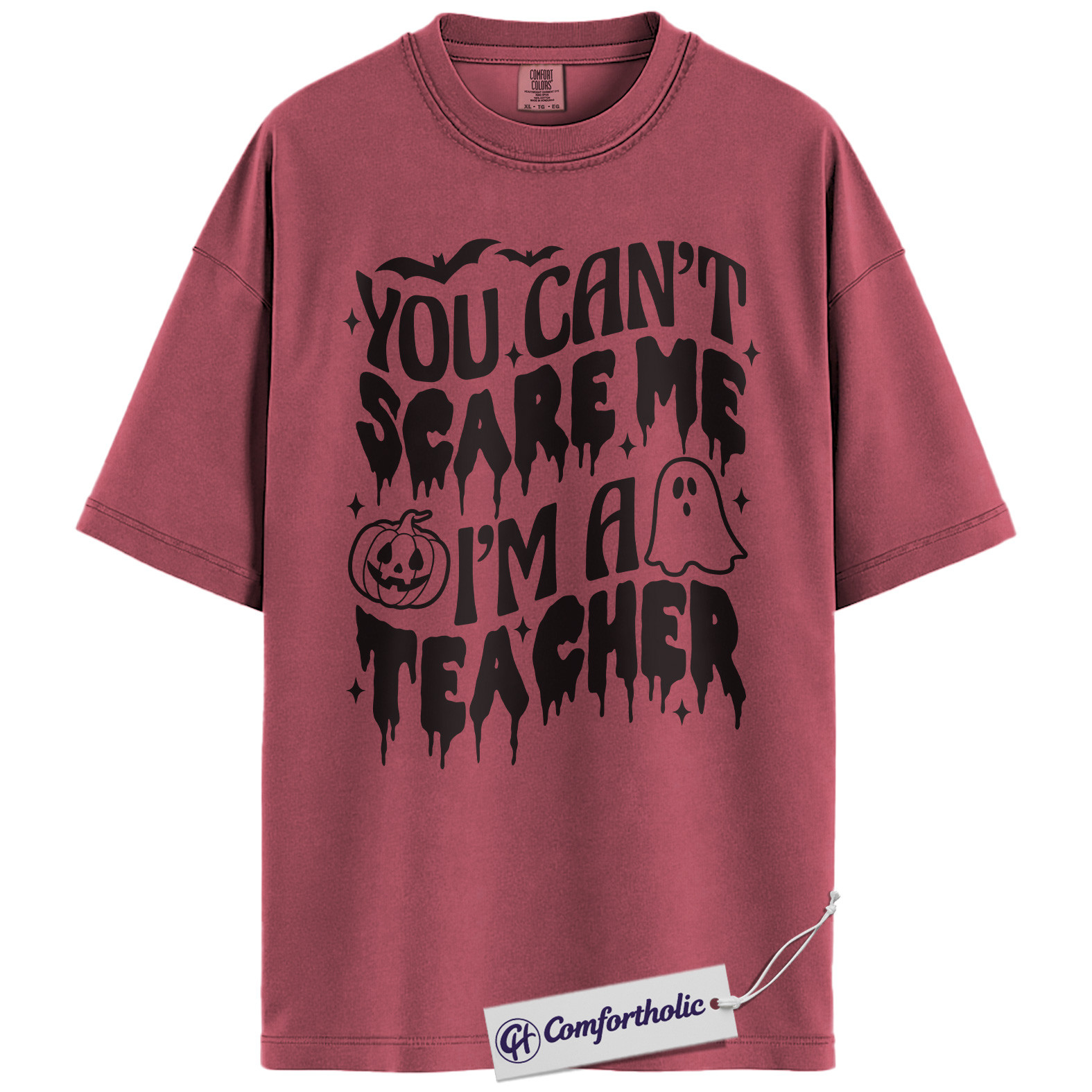 You Can’t Scare Me I’m a Teacher Shirt, Funny Teacher Halloween T-Shirt, Spooky Season Classroom Graphic Tee, Fall Teacher Gift, Comfort Colors Shirt - Image 18