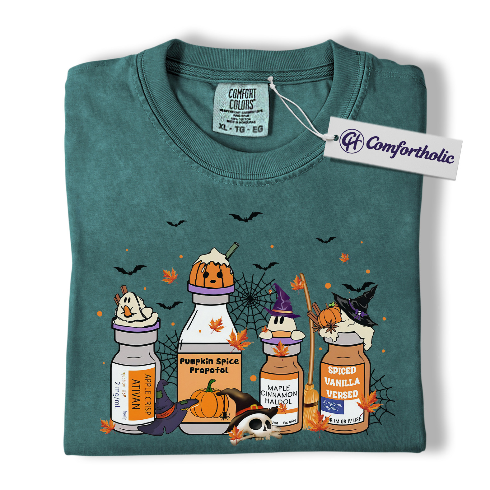 Funny Anesthesiologist Halloween Shirt, Pumpkin Spice Propofol T-Shirt, Nurse Anesthesia Graphic Tee, Medical Student Costume Gift, Comfort Colors Shirt - Image 12