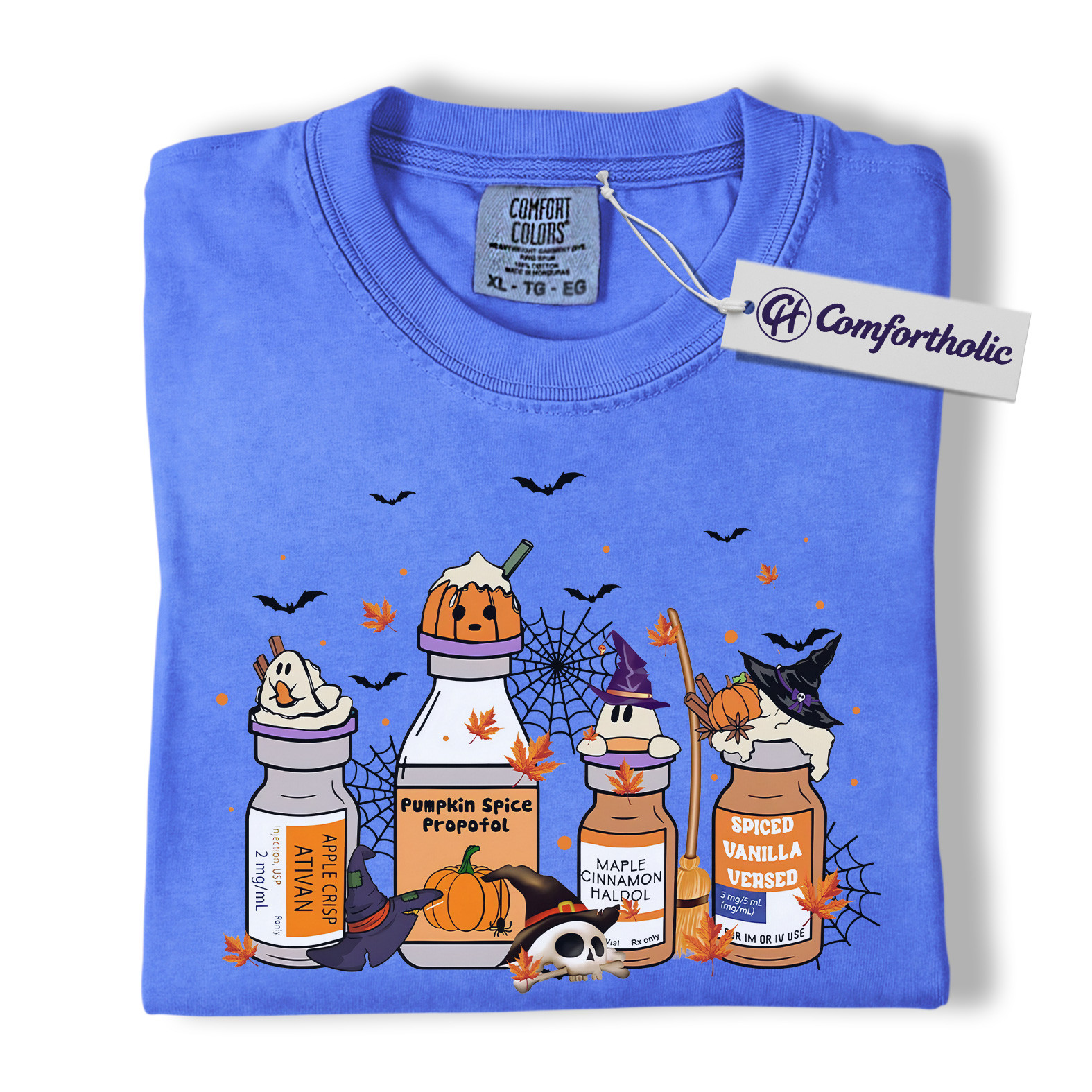 Funny Anesthesiologist Halloween Shirt, Pumpkin Spice Propofol T-Shirt, Nurse Anesthesia Graphic Tee, Medical Student Costume Gift, Comfort Colors Shirt - Image 13