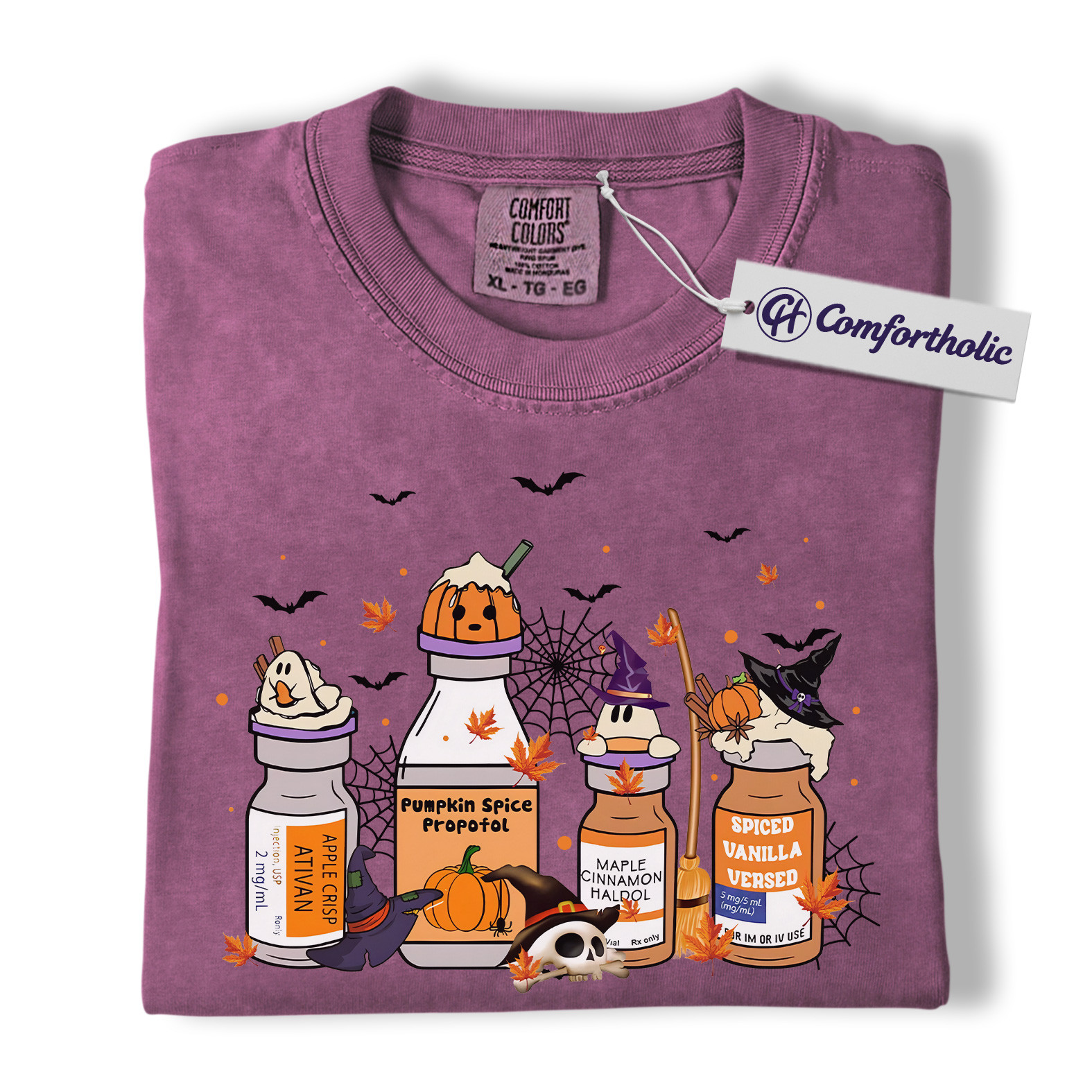 Funny Anesthesiologist Halloween Shirt, Pumpkin Spice Propofol T-Shirt, Nurse Anesthesia Graphic Tee, Medical Student Costume Gift, Comfort Colors Shirt - Image 16
