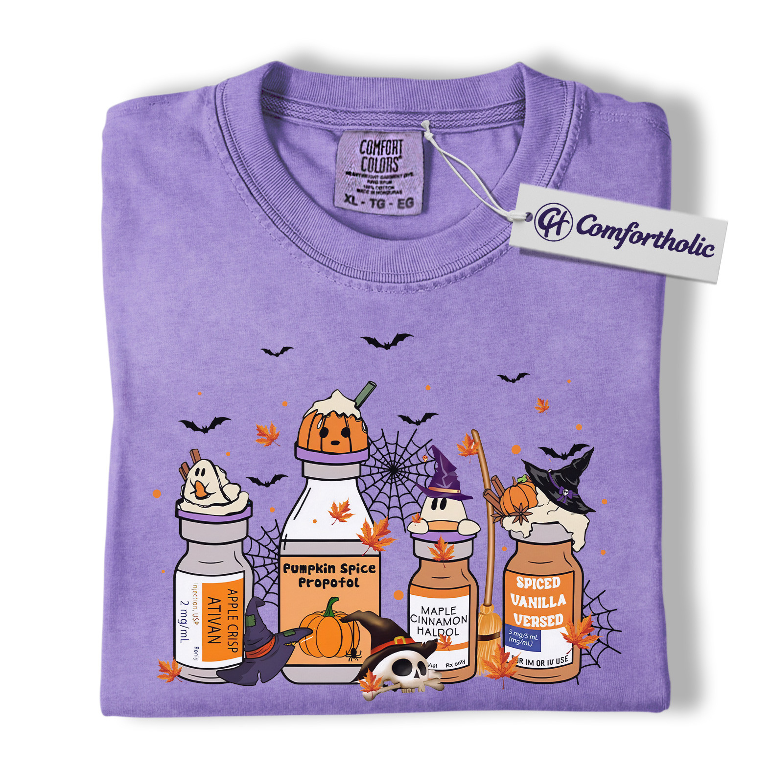 Funny Anesthesiologist Halloween Shirt, Pumpkin Spice Propofol T-Shirt, Nurse Anesthesia Graphic Tee, Medical Student Costume Gift, Comfort Colors Shirt - Image 20