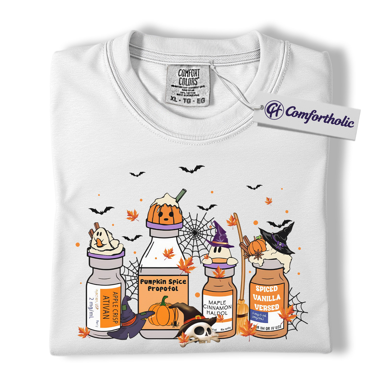 Funny Anesthesiologist Halloween Shirt, Pumpkin Spice Propofol T-Shirt, Nurse Anesthesia Graphic Tee, Medical Student Costume Gift, Comfort Colors Shirt - Image 2