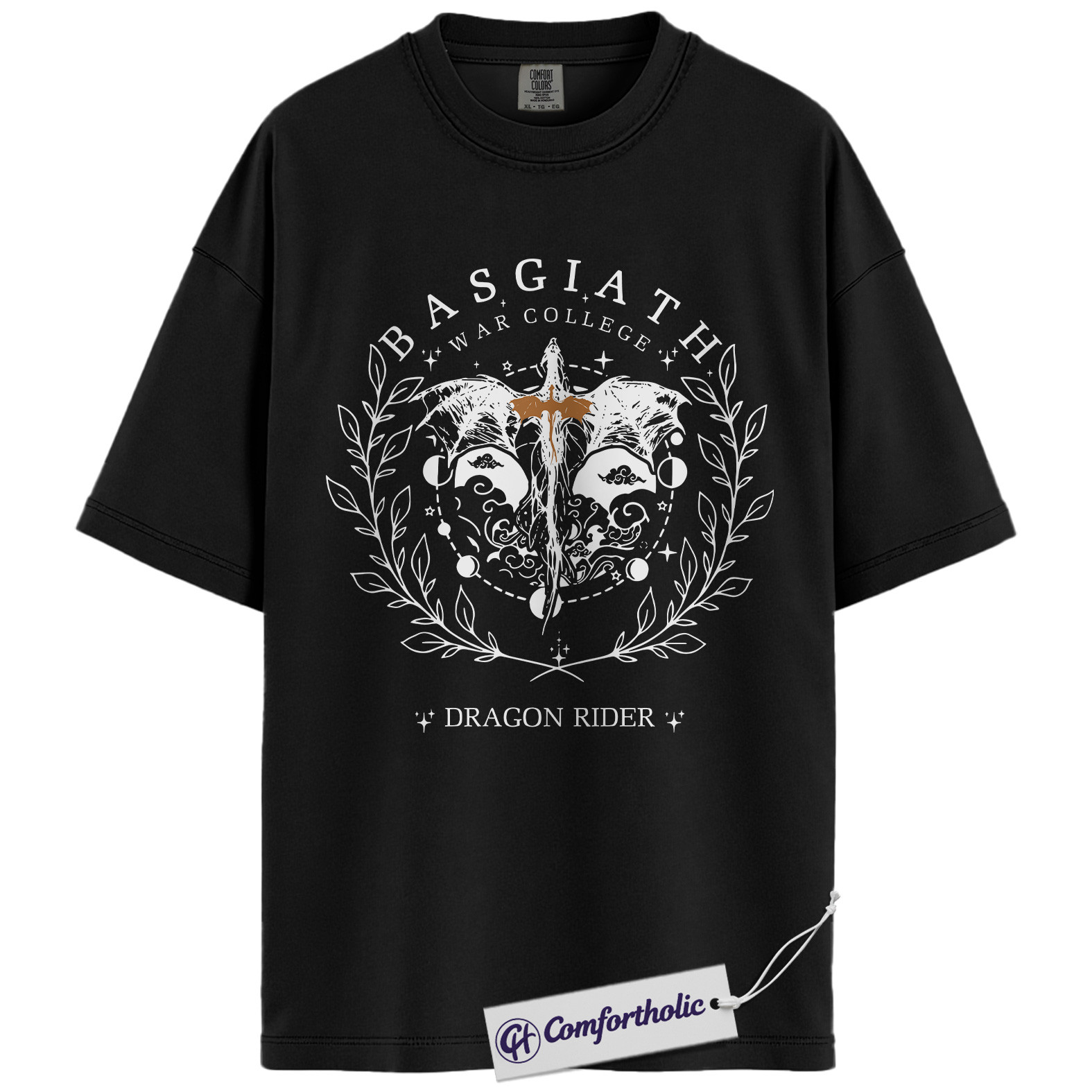 Basgiath War College Shirt, Fourth Wing Shirt, Dragon Rider T-Shirt, Fantasy Bookish Graphic Tee, Gift for Readers & Dragon Lovers, The Empyrean Series Comfort Colors Shirt - Image 4
