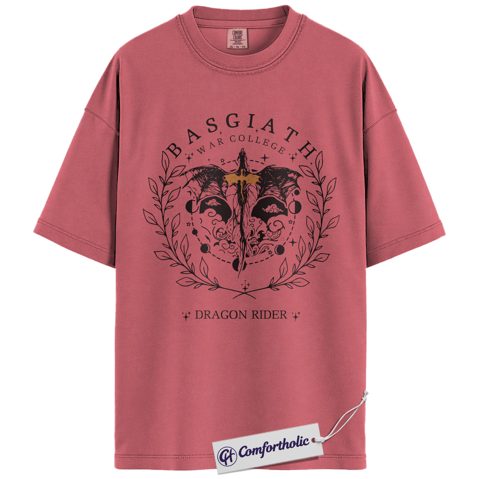 Basgiath War College Shirt, Fourth Wing Shirt, Dragon Rider T-Shirt, Fantasy Bookish Graphic Tee, Gift for Readers & Dragon Lovers, The Empyrean Series Comfort Colors Shirt - Image 9