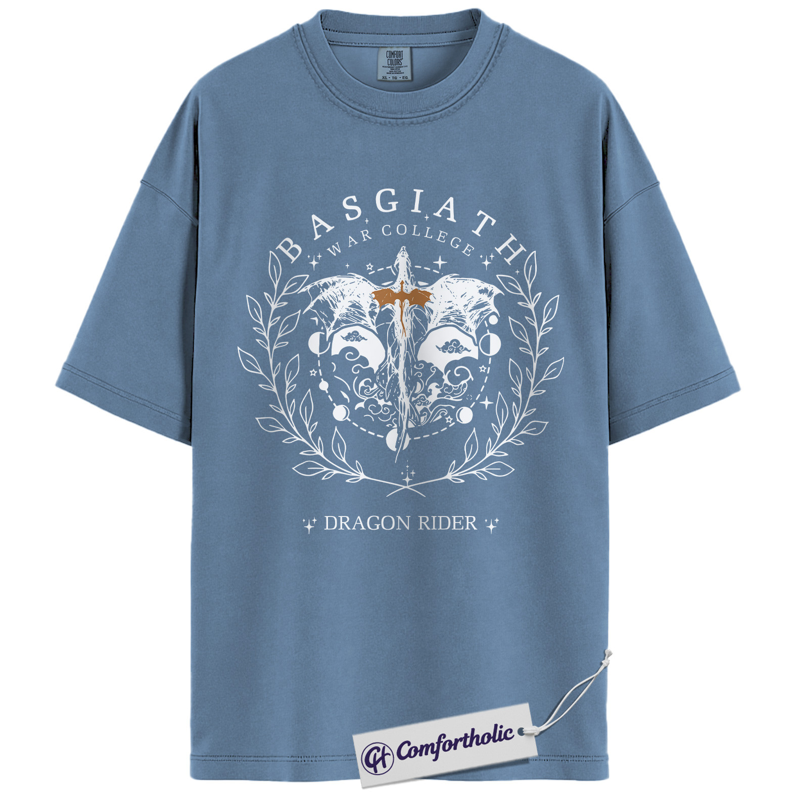 Basgiath War College Shirt, Fourth Wing Shirt, Dragon Rider T-Shirt, Fantasy Bookish Graphic Tee, Gift for Readers & Dragon Lovers, The Empyrean Series Comfort Colors Shirt - Image 17
