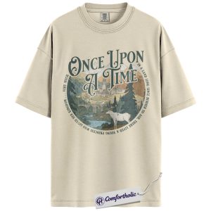 Once Upon A Time Shirt, Throne of Glass T-Shirt, Fantasy Bookish Graphic Tee, Gift for Readers & Sarah J. Maas Fans, Book Lover Comfort Colors Shirt