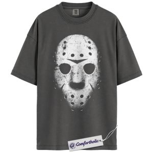 Alternative view of Jason Voorhees Shirt, Friday the 13th Shirt, Horror Movie Graphic Tee, Halloween T-Shirt, Comfort Colors Shirt