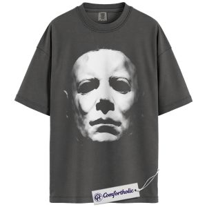 Alternative view of Michael Myers Shirt, Halloween T-Shirt, Horror Movie Graphic Tee, Comfort Colors Shirt