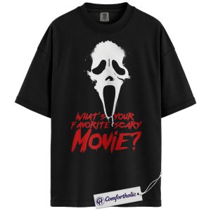 Ghostface Shirt, Scream Shirt, Horror Movie Graphic Tee, Halloween T-Shirt, Comfort Colors Shirt