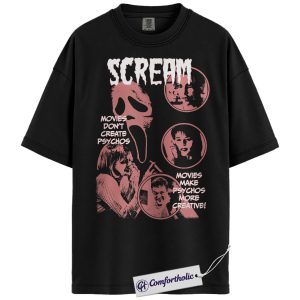 Scream Shirt, Horror Movie Graphic Tee, Halloween T-Shirt, Comfort Colors Shirt