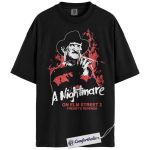 Freddy Krueger Shirt, A Nightmare on Elm Street Shirt, Horror Movie Graphic Tee, Halloween T-Shirt, Comfort Colors Shirt