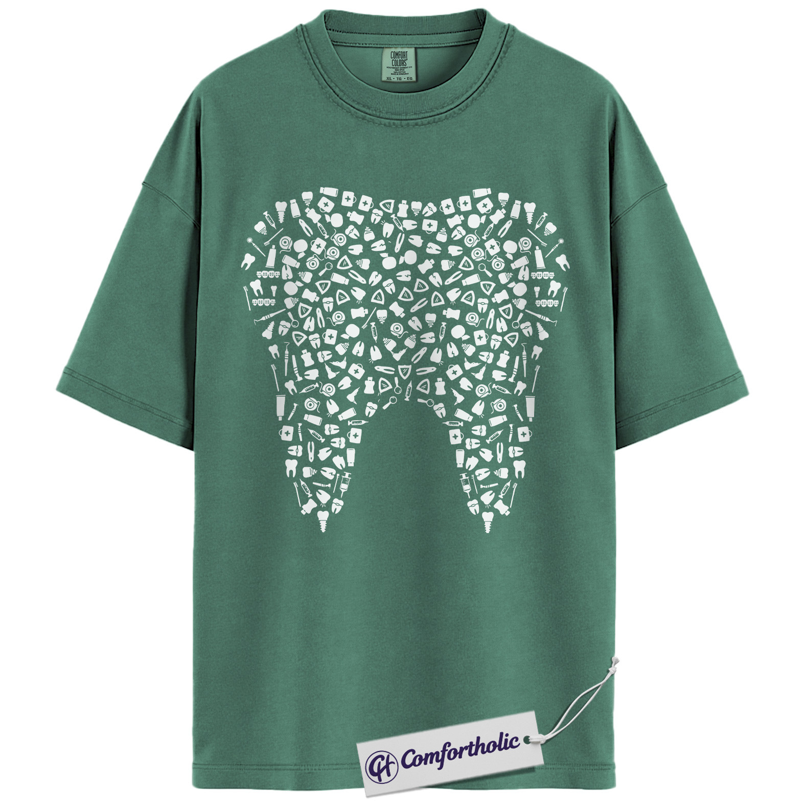 Tooth Anatomy Shirt, Dentist T-Shirt, Dental Hygienist Graphic Tee, Funny Dental Assistant Gift for Dentistry Lovers, Comfort Colors Shirt - Image 11
