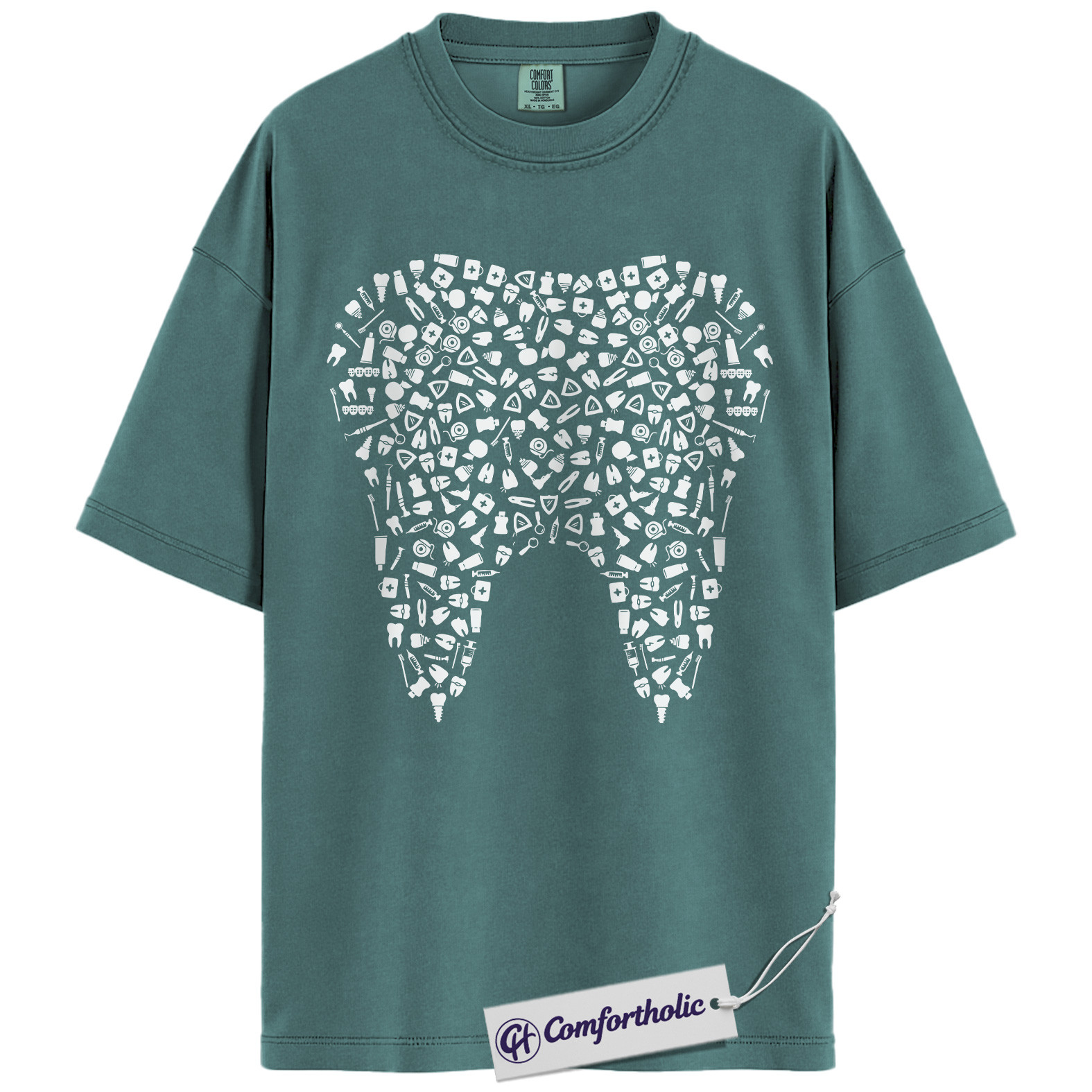 Tooth Anatomy Shirt, Dentist T-Shirt, Dental Hygienist Graphic Tee, Funny Dental Assistant Gift for Dentistry Lovers, Comfort Colors Shirt - Image 12