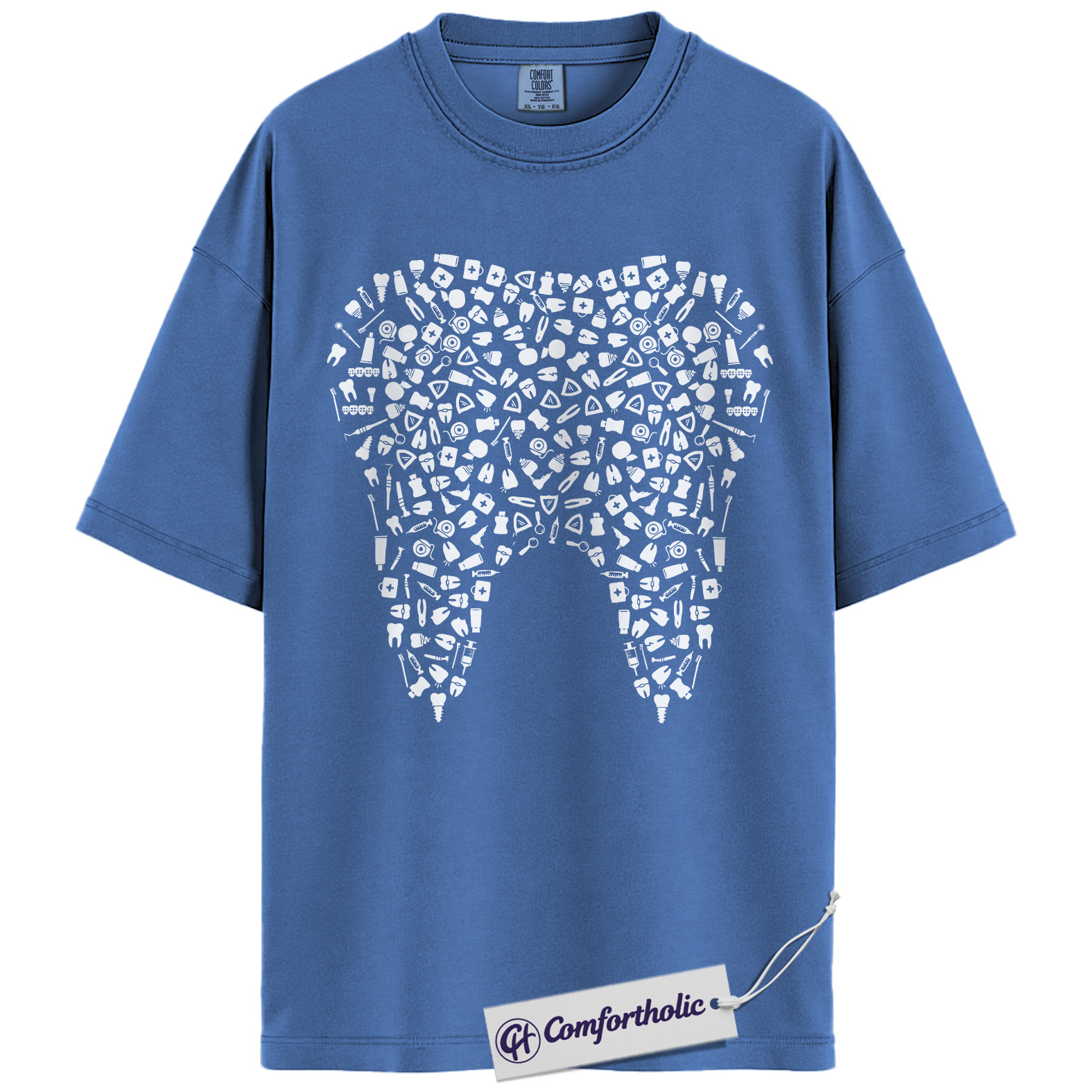 Tooth Anatomy Shirt, Dentist T-Shirt, Dental Hygienist Graphic Tee, Funny Dental Assistant Gift for Dentistry Lovers, Comfort Colors Shirt - Image 13
