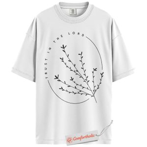 Alternative view of Trust in the Lord Shirt, Christian Faith T-Shirt, Bible Verse Graphic Tee, Religious Gift for Women & Men, Comfort Colors Shirt