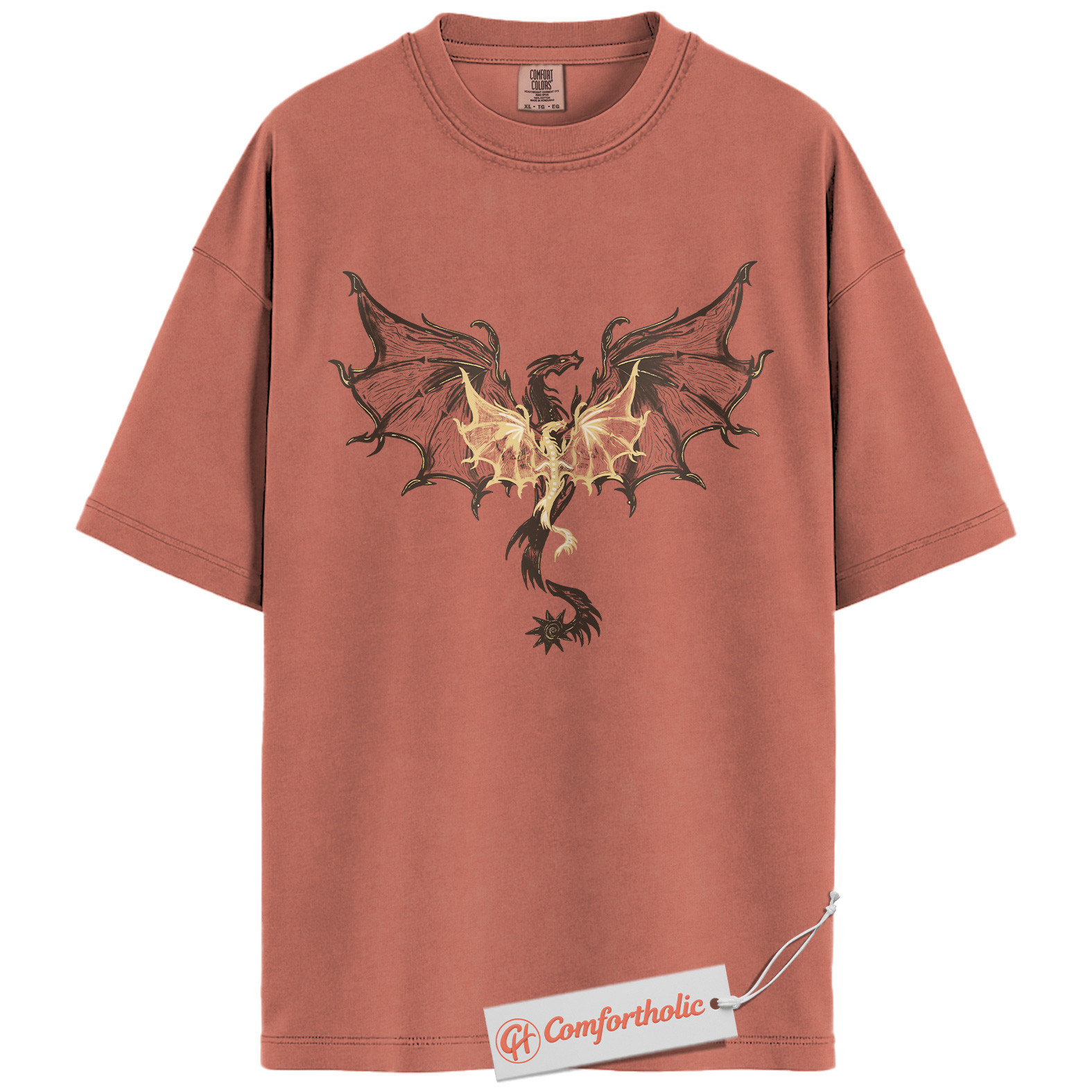 The Empyrean Series Shirt, Fourth Wing Dragon T-Shirt, Fantasy Bookish Graphic Tee, Gift for Readers, Comfort Colors Shirt - Image 8
