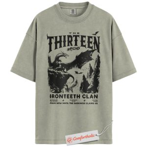 The Thirteen Witches Shirt, Throne of Glass Ironteeth Clan T-Shirt, Fantasy Dragon Graphic Tee, Gift for Bookish Readers, Fantasy Book Lover Comfort Colors Shirt