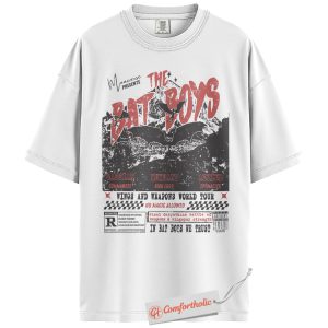 Alternative view of The Bat Boys Shirt, ACOTAR Rhysand Cassian Azriel T-Shirt, Fantasy Bookish Graphic Tee, Sarah J. Maas Fan Gift, Fantasy Book Lover Comfort Colors Shirt