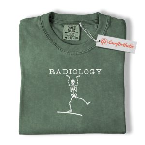 Alternative view of Radiology Shirt, Funny Skeleton X-Ray Tech T-Shirt, Medical Worker Graphic Tee, Gift for Radiologic Technologists, Comfort Colors Shirt