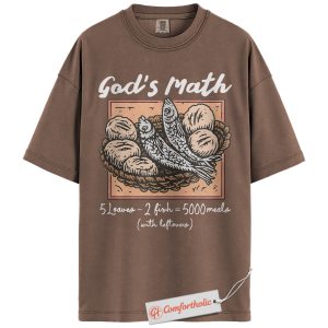 God's Math Shirt, Christian Faith T-Shirt, Biblical Miracle Graphic Tee, Religious Gift for Believers, Comfort Colors Shirt