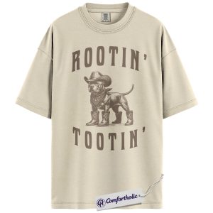 Rootin Tootin Cowboy Dog Shirt, Funny Western Pup T-Shirt, Cute Country Cowgirl Graphic Tee, Southern Rodeo Gift for Dog Lovers, Comfort Colors Shirt