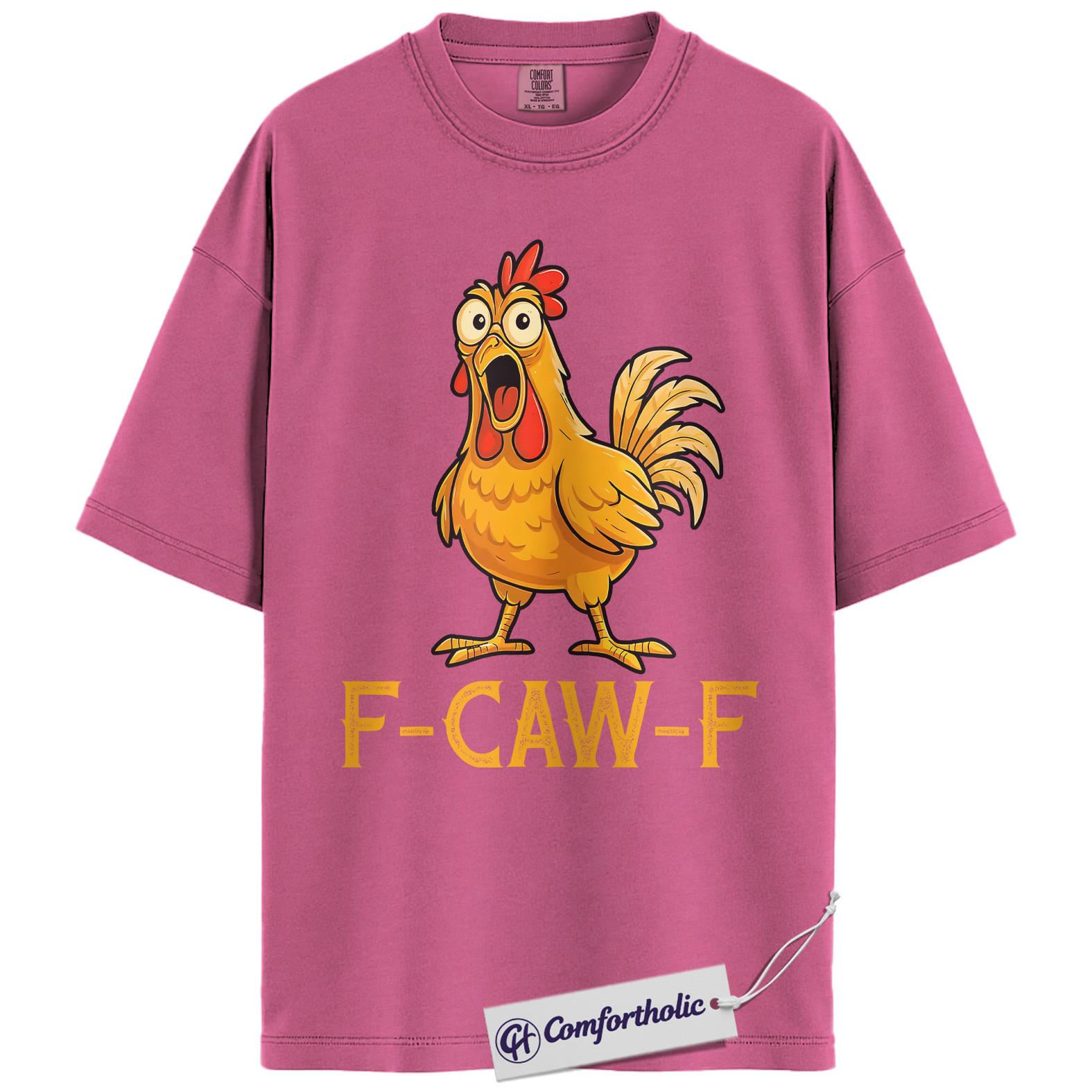 F-CAW-F Chicken Shirt, Funny Rooster Farm T-Shirt, Humorous Country Graphic Tee, Southern Barnyard Gift for Farmers, Comfort Colors Shirt - Image 16