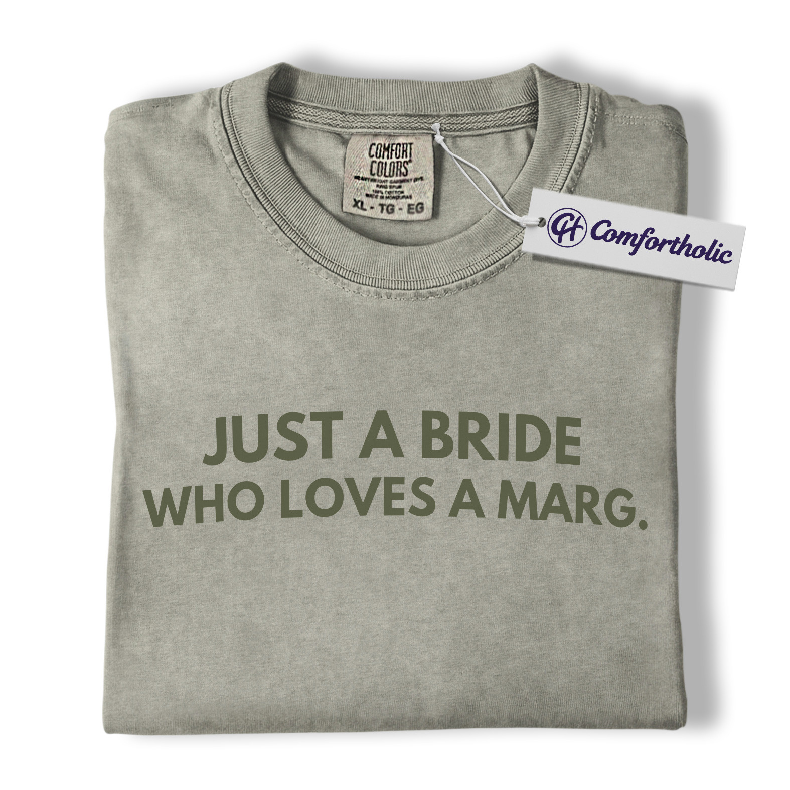 Just a Bride Who Loves a Marg Shirt, Funny Bachelorette Party T-Shirt, Margarita Lover Bride Graphic Tee, Comfort Colors Shirt - Image 7