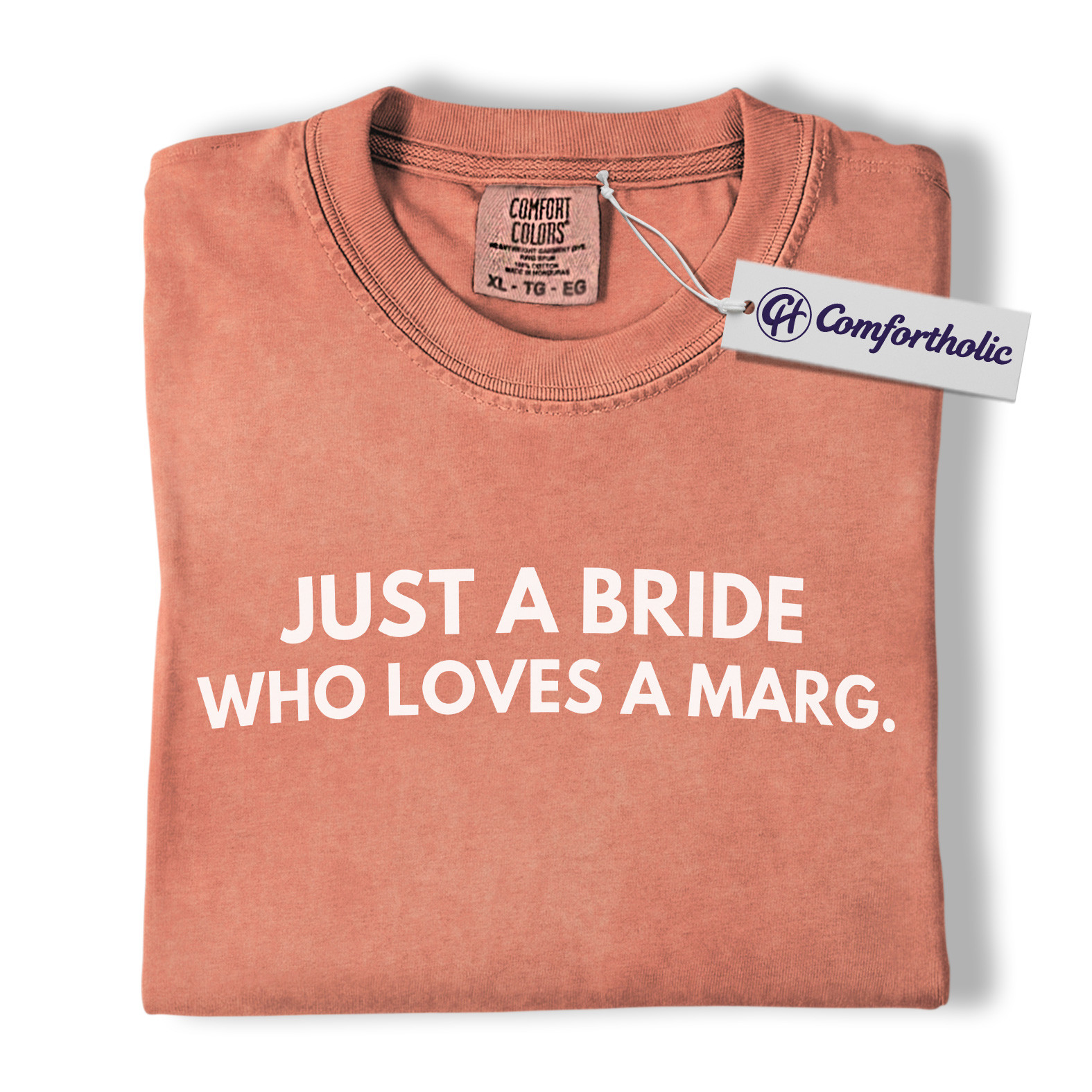 Just a Bride Who Loves a Marg Shirt, Funny Bachelorette Party T-Shirt, Margarita Lover Bride Graphic Tee, Comfort Colors Shirt - Image 8