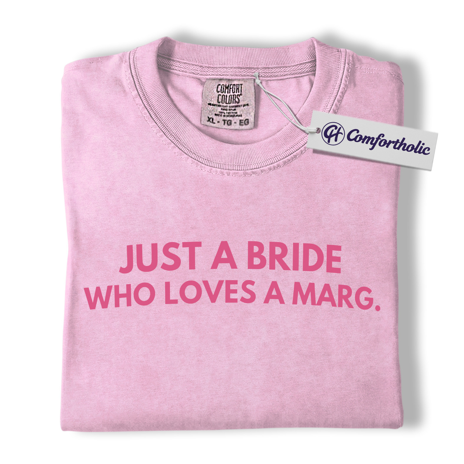 Just a Bride Who Loves a Marg Shirt, Funny Bachelorette Party T-Shirt, Margarita Lover Bride Graphic Tee, Comfort Colors Shirt - Image 9