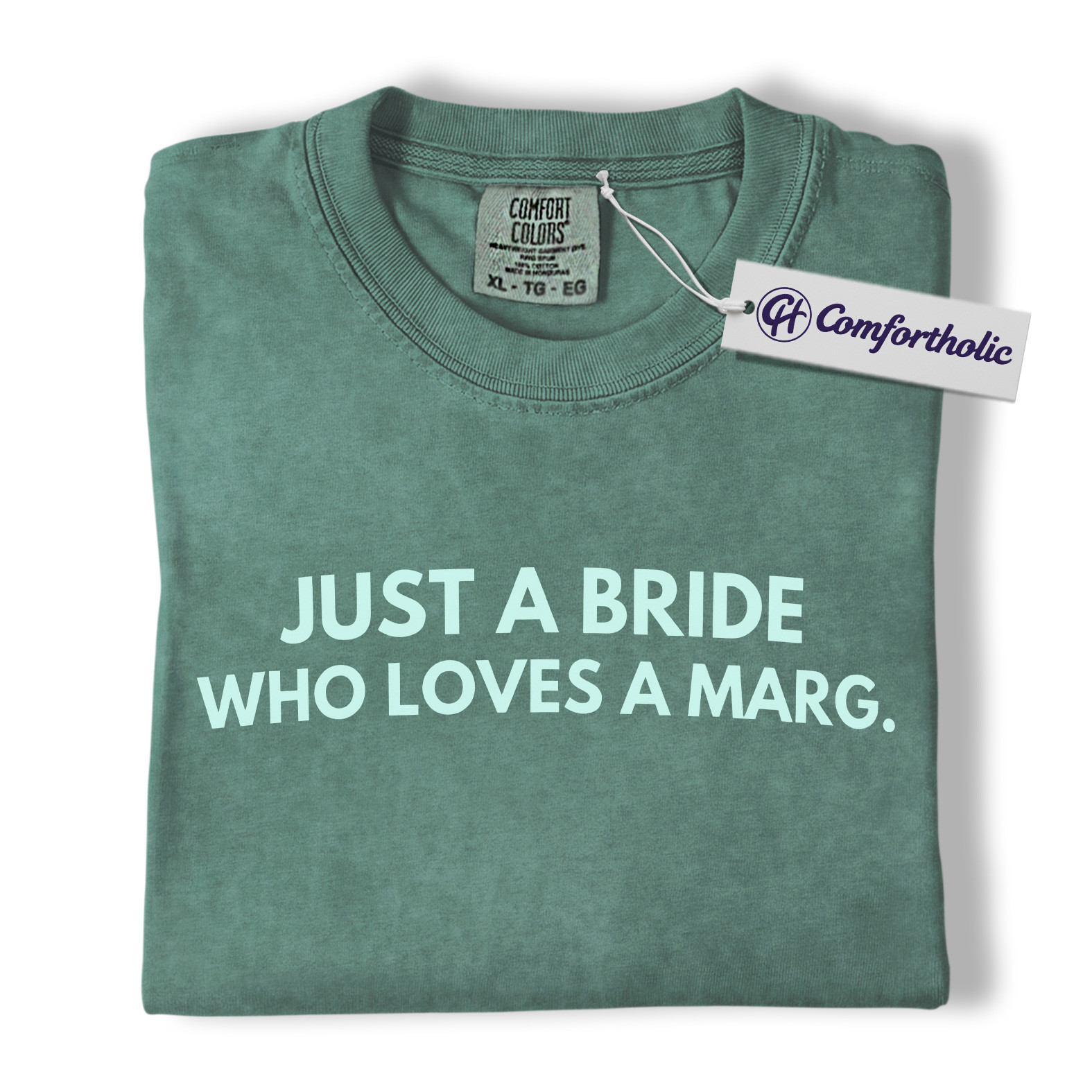 Just a Bride Who Loves a Marg Shirt, Funny Bachelorette Party T-Shirt, Margarita Lover Bride Graphic Tee, Comfort Colors Shirt - Image 11
