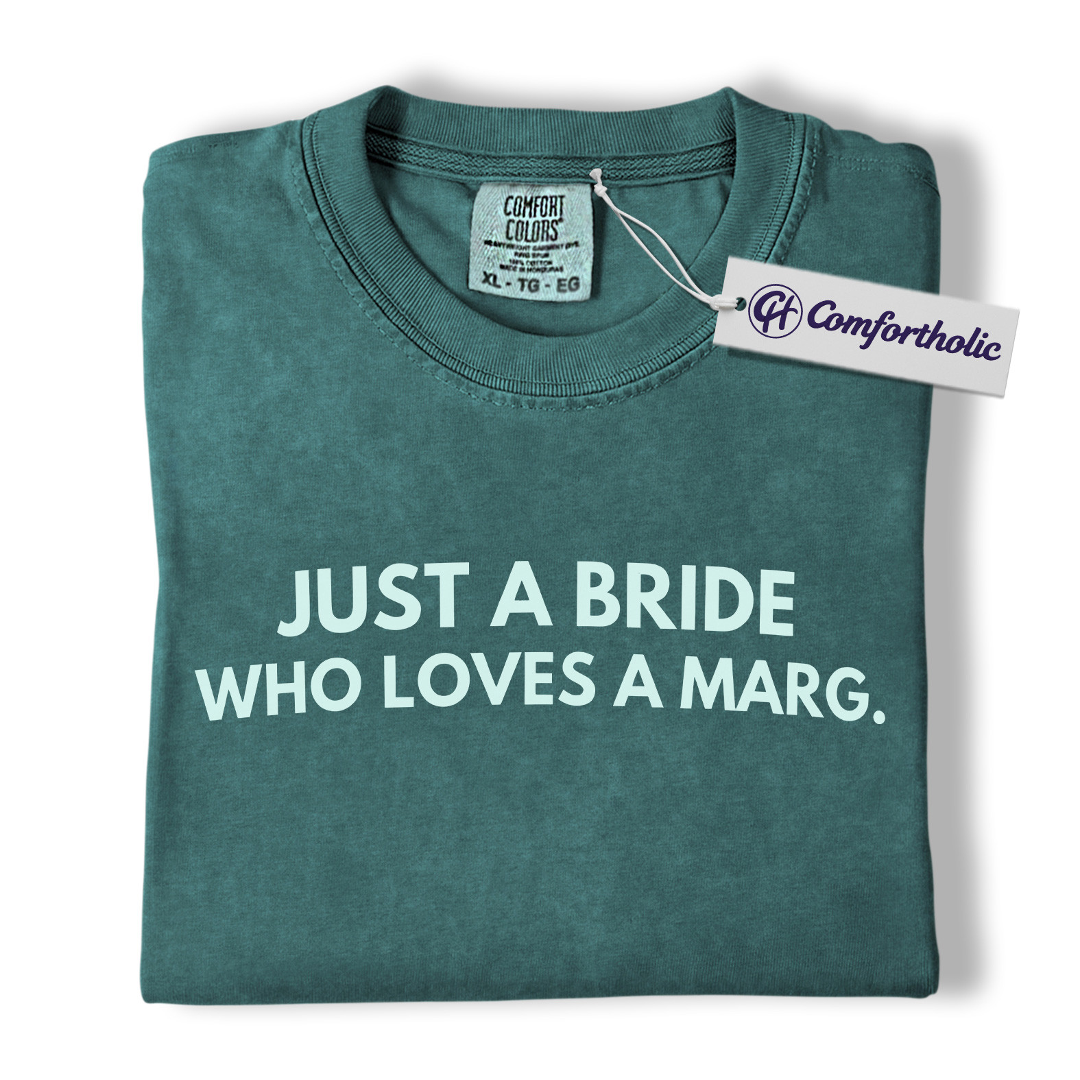 Just a Bride Who Loves a Marg Shirt, Funny Bachelorette Party T-Shirt, Margarita Lover Bride Graphic Tee, Comfort Colors Shirt - Image 12
