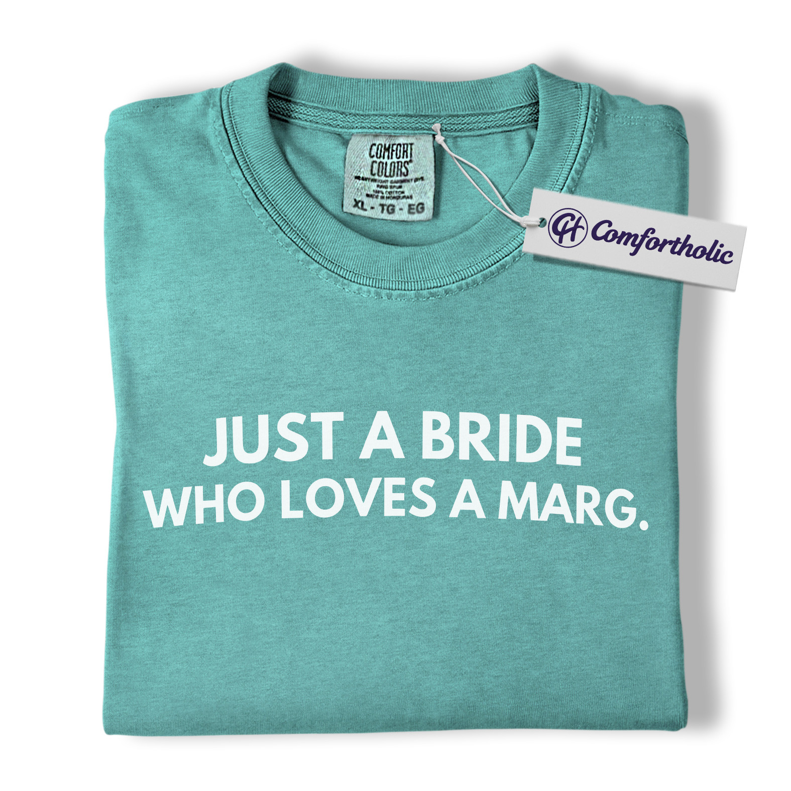 Just a Bride Who Loves a Marg Shirt, Funny Bachelorette Party T-Shirt, Margarita Lover Bride Graphic Tee, Comfort Colors Shirt - Image 14