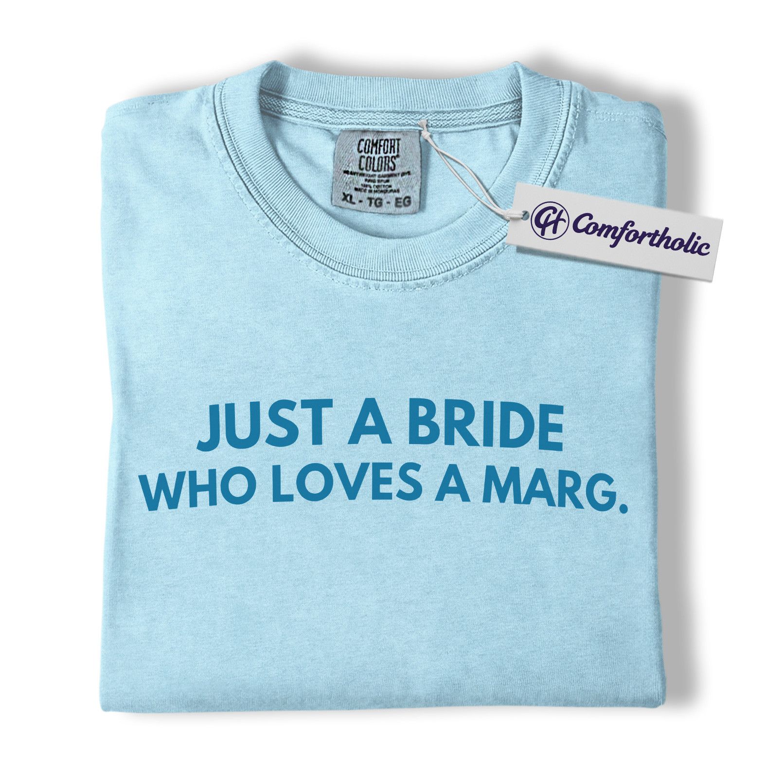 Just a Bride Who Loves a Marg Shirt, Funny Bachelorette Party T-Shirt, Margarita Lover Bride Graphic Tee, Comfort Colors Shirt - Image 15