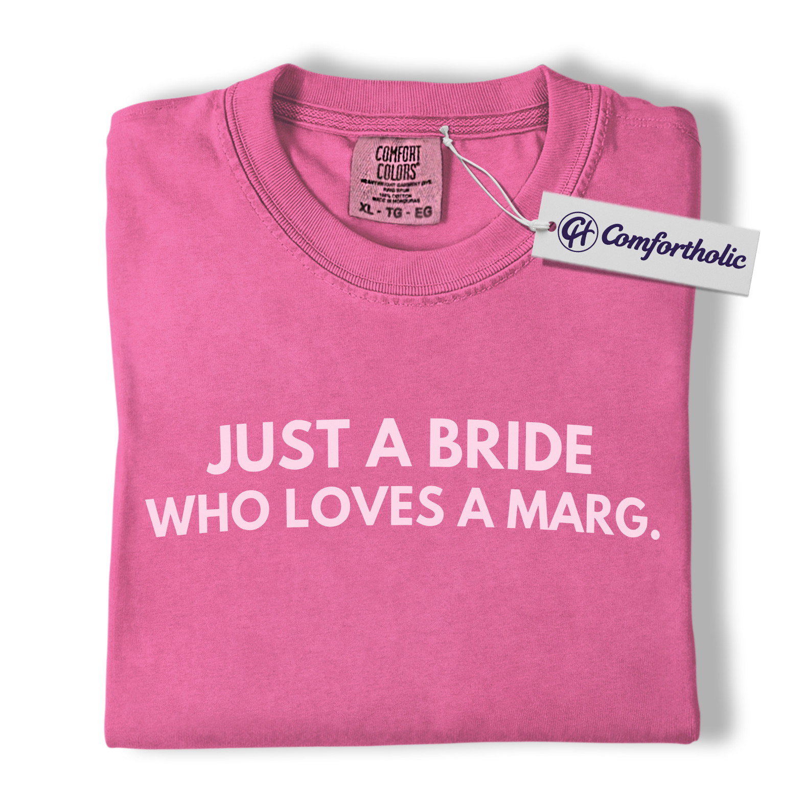 Just a Bride Who Loves a Marg Shirt, Funny Bachelorette Party T-Shirt, Margarita Lover Bride Graphic Tee, Comfort Colors Shirt - Image 16