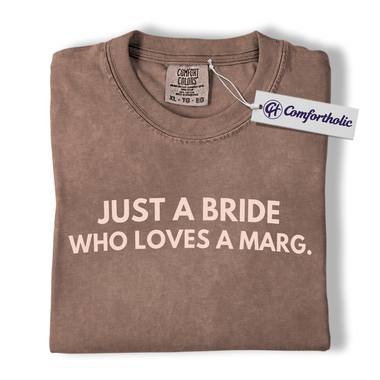 Just a Bride Who Loves a Marg Shirt, Funny Bachelorette Party T-Shirt, Margarita Lover Bride Graphic Tee, Comfort Colors Shirt - Image 19